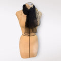 Women's Black Scarf-wrap