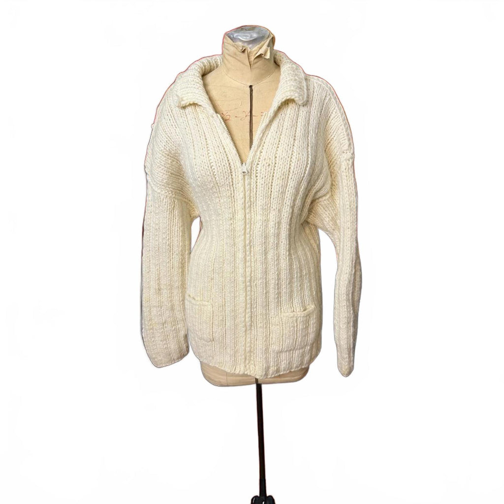 Natives by Otavalo Ecuador Cream Wool Cardigan Sweater