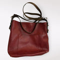 Burano burgundy vegan leather bag with a boho vibe