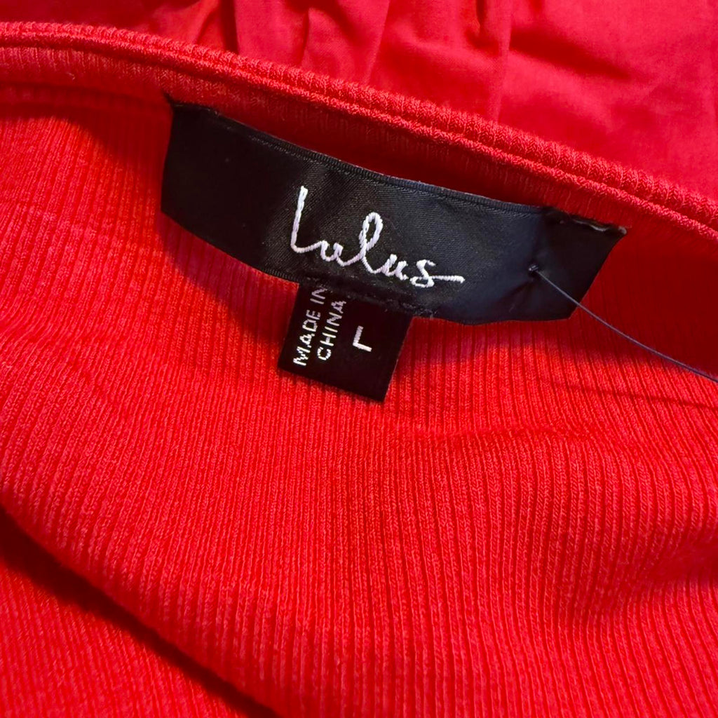Lulus Red Drop Waist Dress Size L