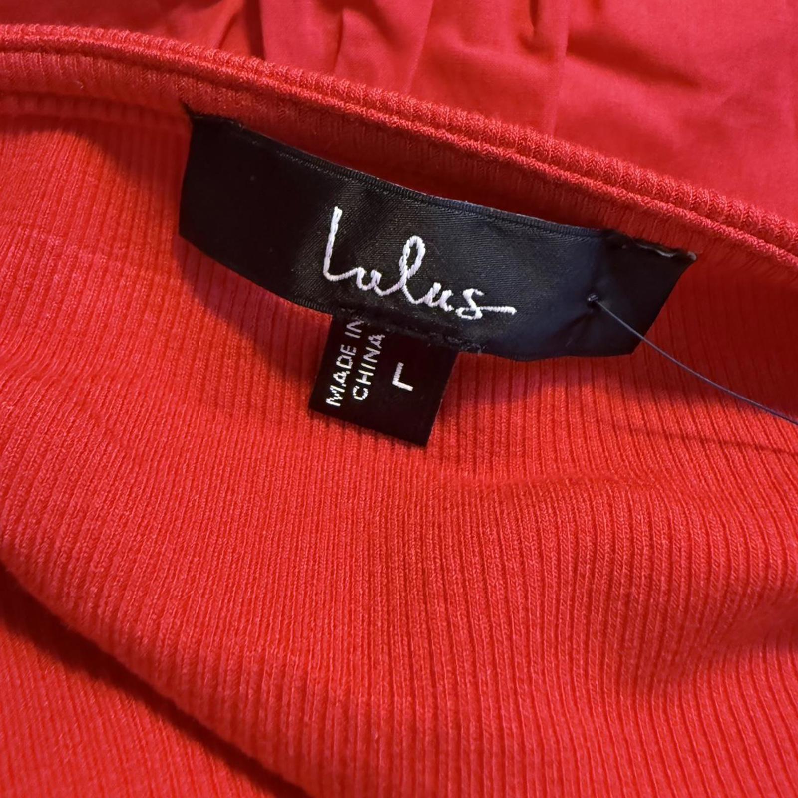 Lulus Red Drop Waist Dress Size L