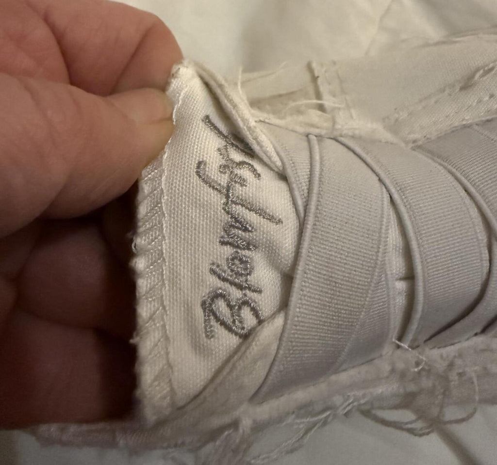 Blowfish White Slip-On Sneakers with Elastic Bands