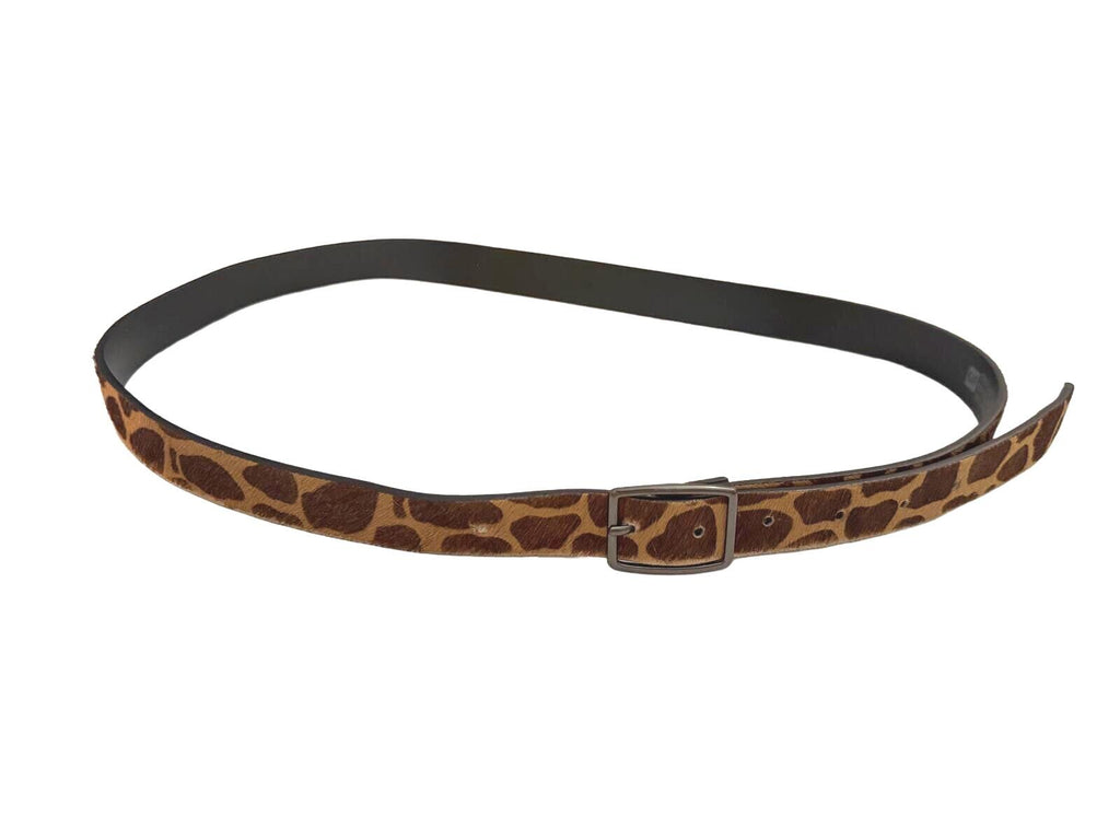 Gap Leopard Print Belt with Square Buckle