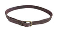 Coach Brown Leather Belt with Brass Buckle
