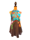 Johnny Was Jade Floral Halter Top Tunic Blouse