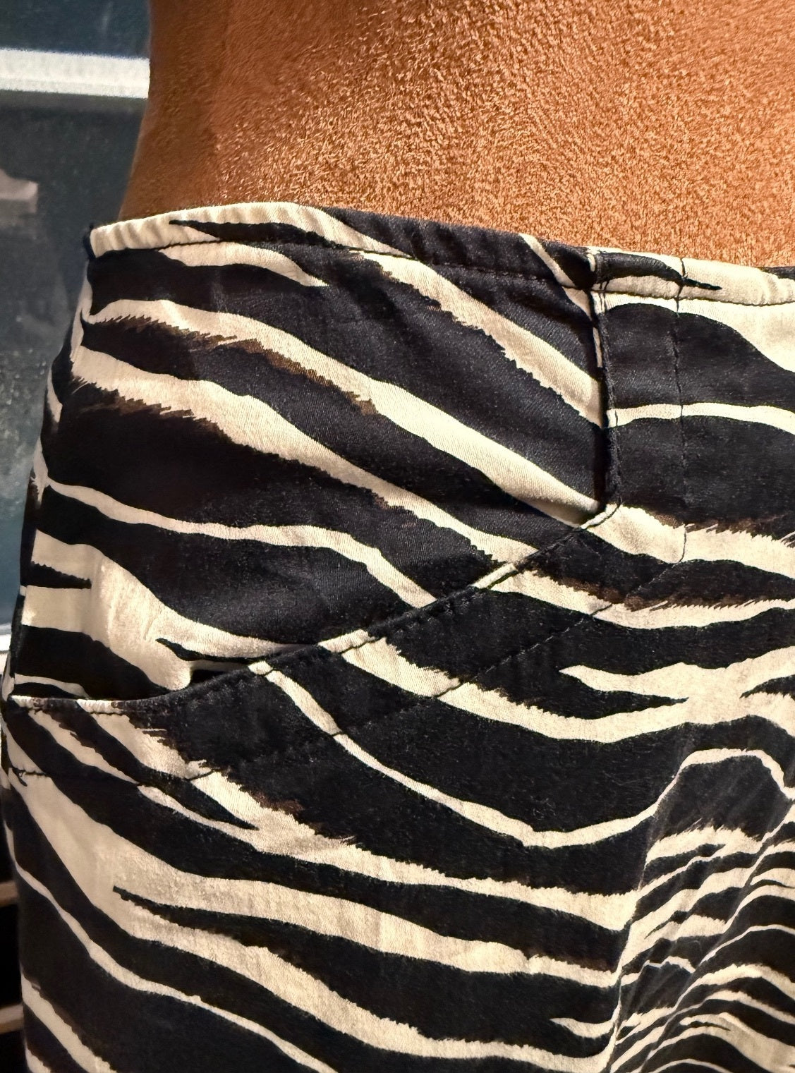 Ellen Tracy Zebra Print Skirt