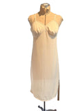 Kayser Vintage Cream Slip Dress with Lace Detail