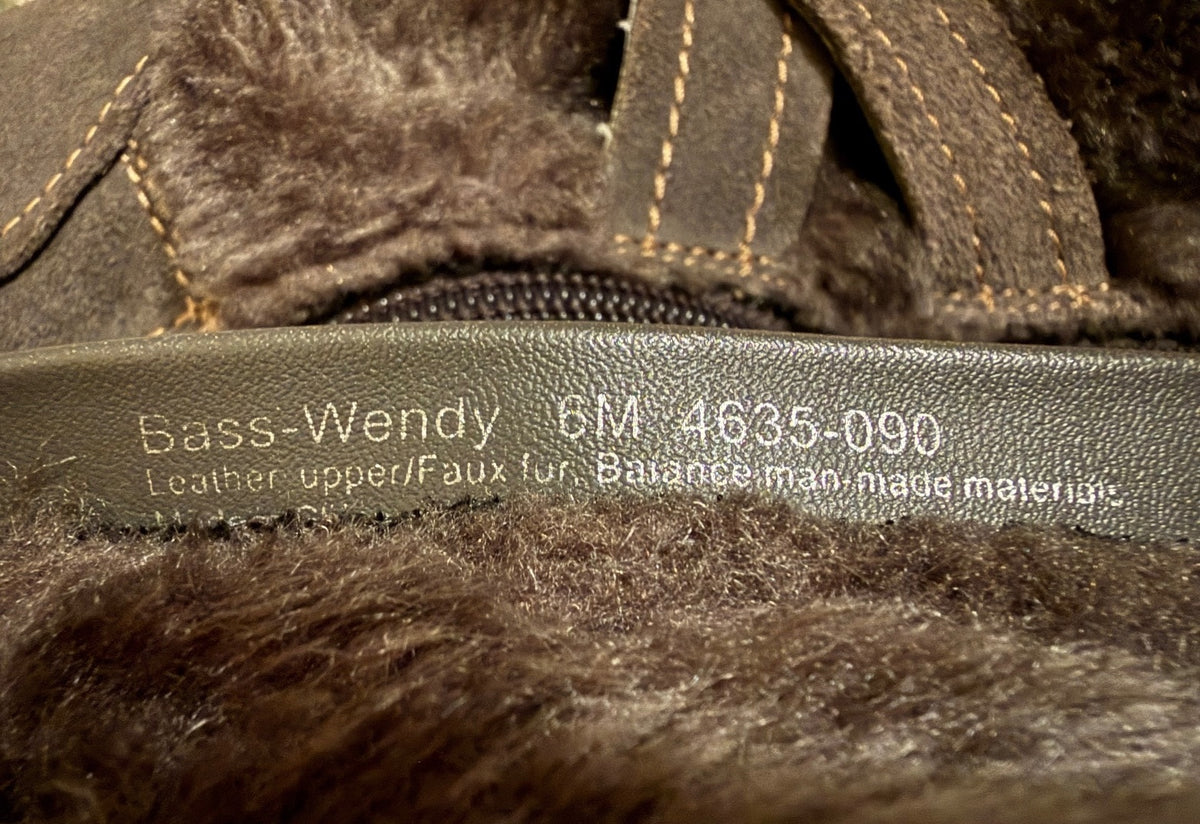 G.H. Bass & Co. Women's Brown Suede Shearling Lined Winter Boots