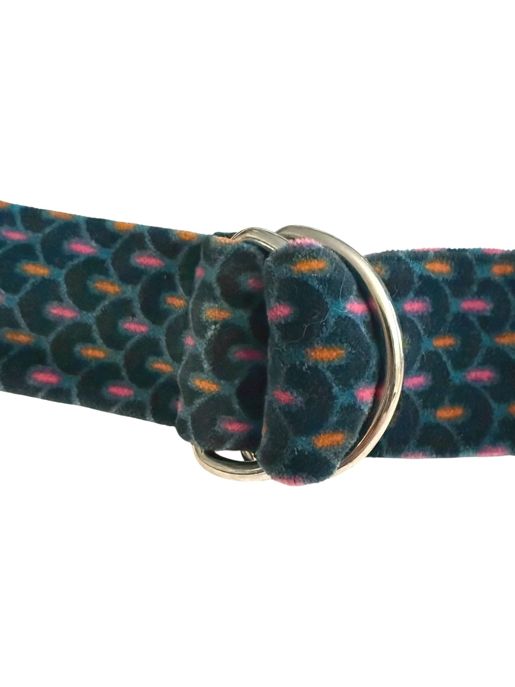 Velvet Patterned Belt with Satin Lining