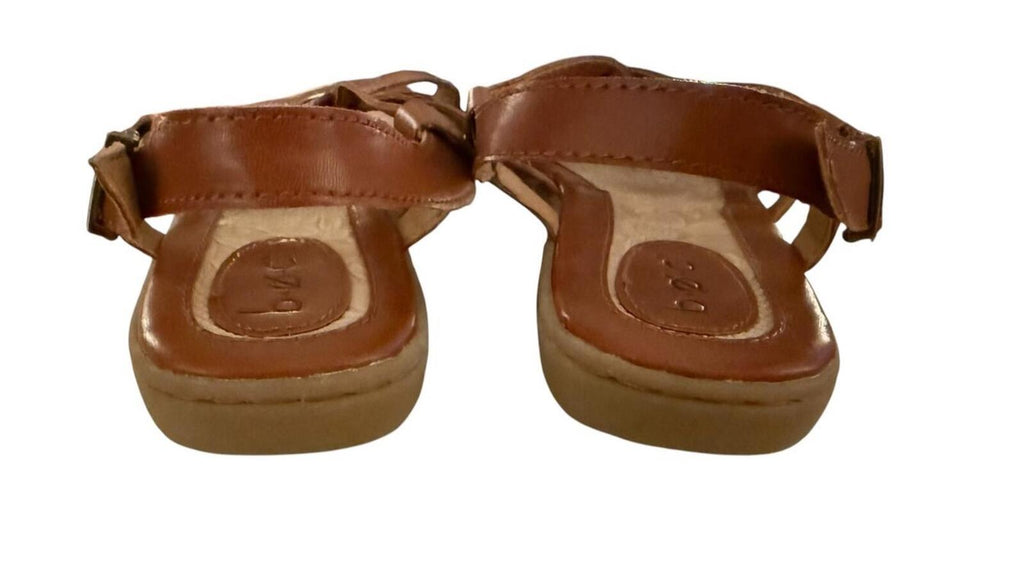 B.O.C. Brown Strappy Flat Sandals