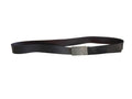 Calvin Klein Black Leather Belt with Silver Buckle