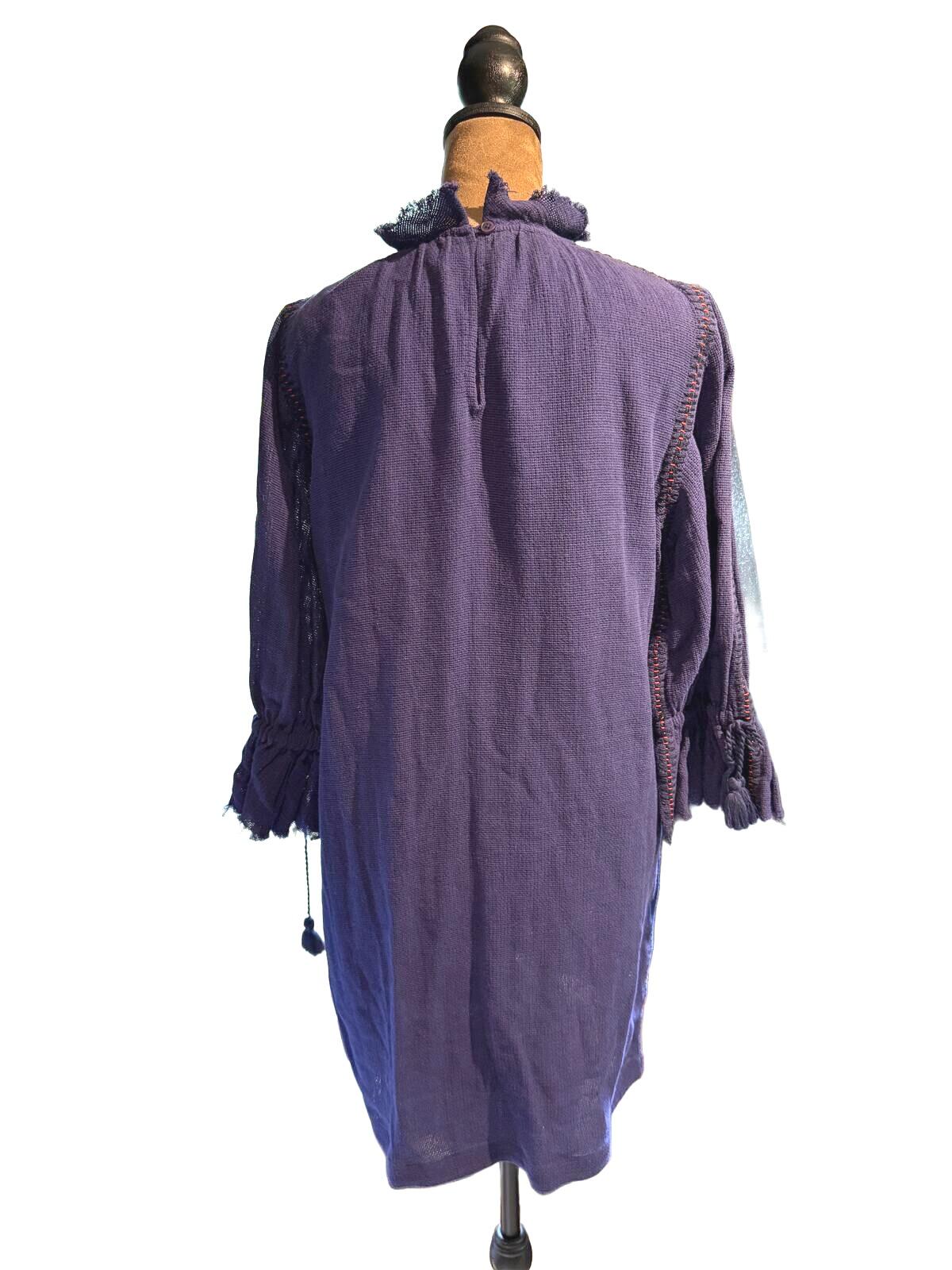 SEA New York Purple Linen Tunic Dress