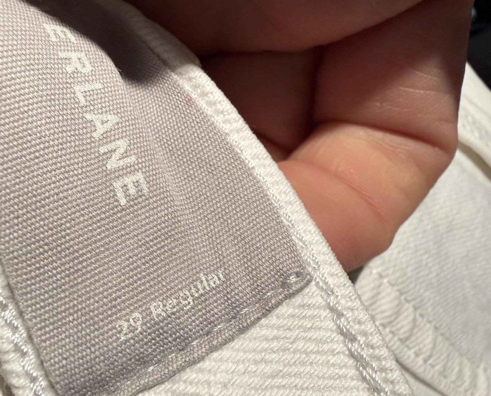 Everlane White Straight Leg Jeans