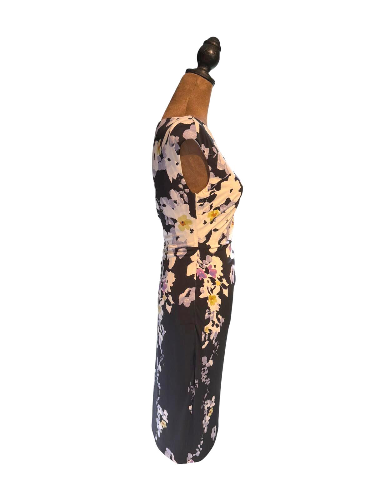 Lauren Ralph Lauren Floral Sheath Dress With Cap Sleeve