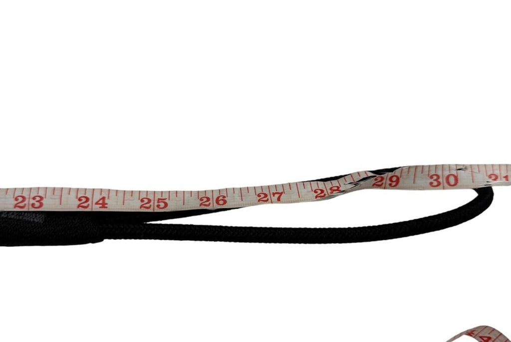 Black Braided Rope Belt with Silver Detailing